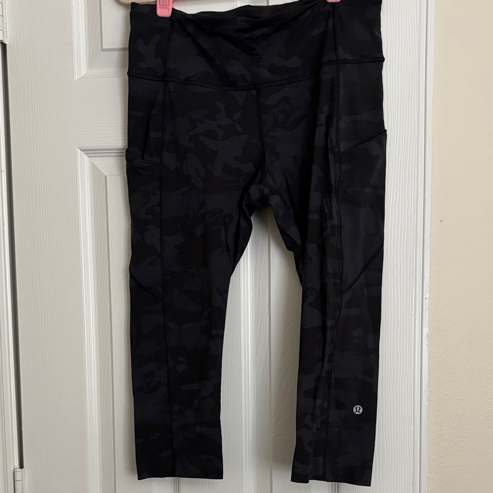 Women’s Black Camouflage Leggings